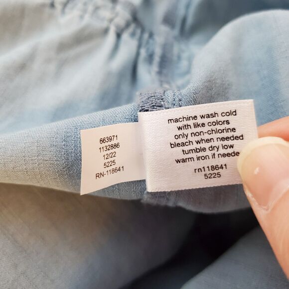 NEW Lane Bryant Plus Size Blue Chambray Jumpsuit - Picture 9 of 9